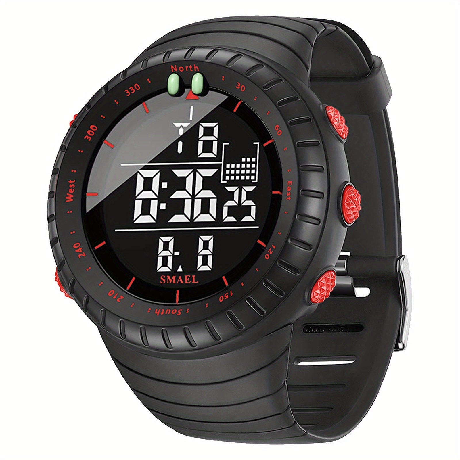 SMAEL Outdoor Explorer Watch - Water Resistant LED Electronic Timepiece with Luminous Display, Alarm, and Digital Wristband - Perfect for Camping, Hiking, Travel, and Adventure Seekers