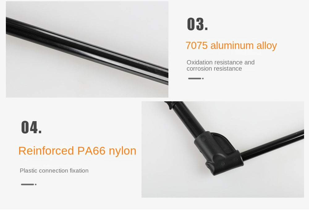 Ultra-Light Folding Chair For Camping, Beach, And Road Trips - Durable Aluminum Alloy, Portable And Comfortable