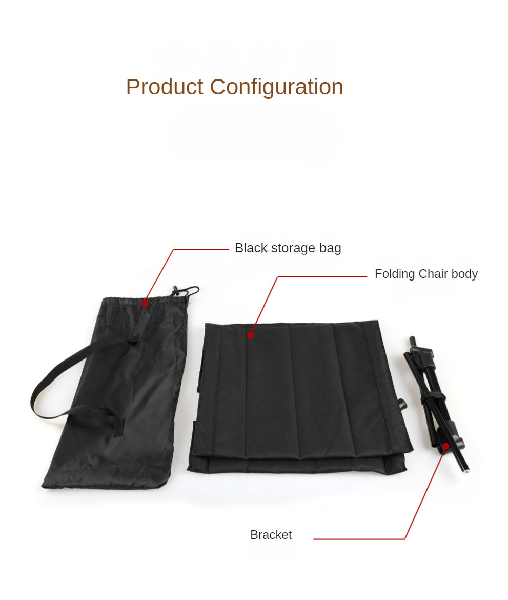 Ultra-Light Folding Chair For Camping, Beach, And Road Trips - Durable Aluminum Alloy, Portable And Comfortable