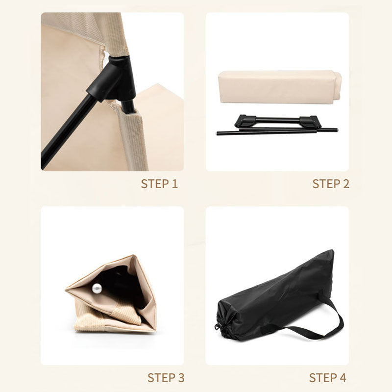 Ultra-Light Folding Chair For Camping, Beach, And Road Trips - Durable Aluminum Alloy, Portable And Comfortable