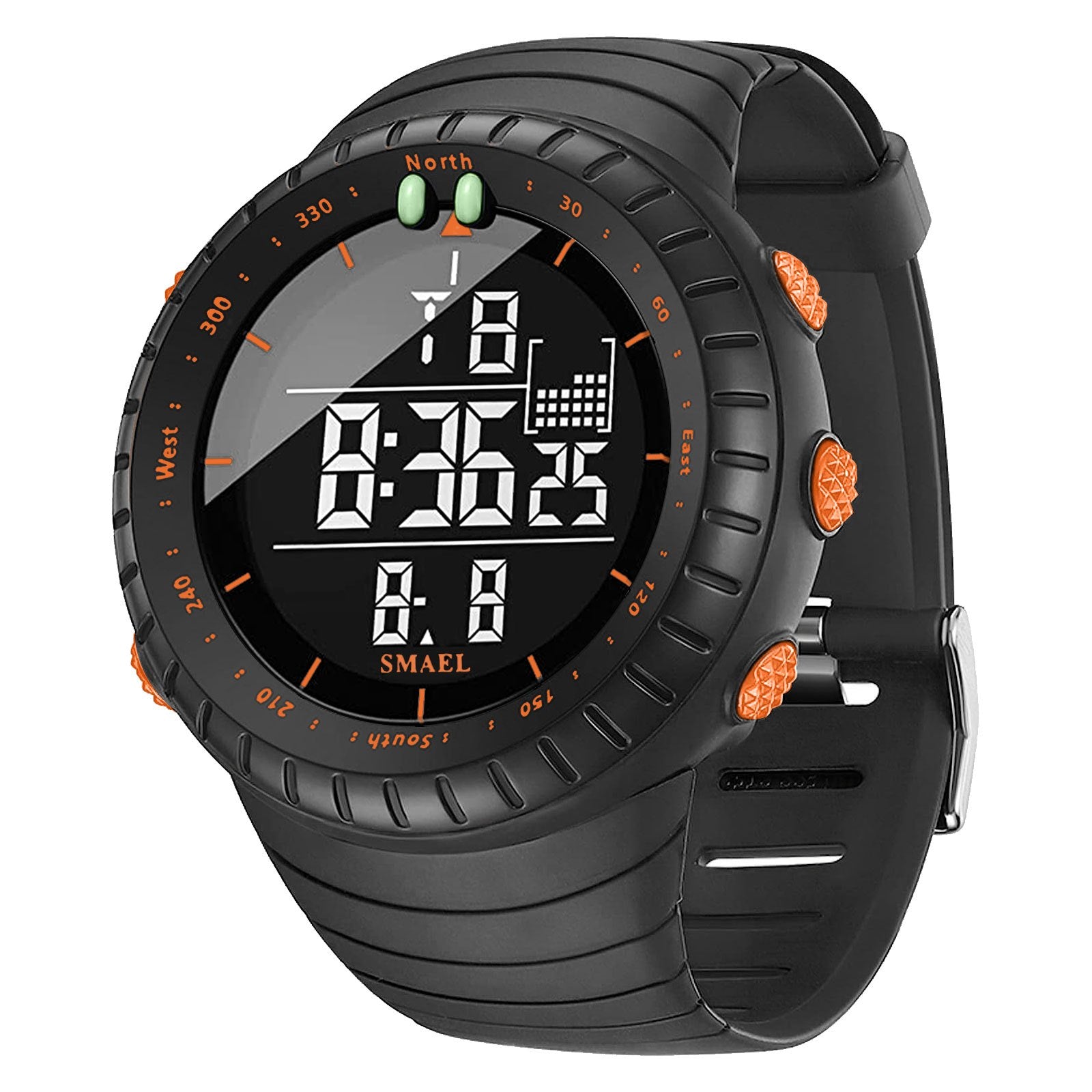 SMAEL Outdoor Explorer Watch - Water Resistant LED Electronic Timepiece with Luminous Display, Alarm, and Digital Wristband - Perfect for Camping, Hiking, Travel, and Adventure Seekers