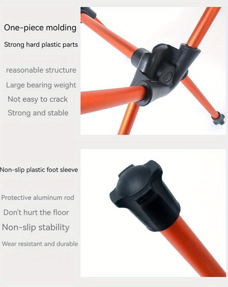 Portable Folding Camping Chair - Lightweight & Compact for Fishing, Hiking, Travel - Comfortable & Durable