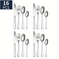 16pcs/24pcs tableware stainless steel knife, fork and spoon set