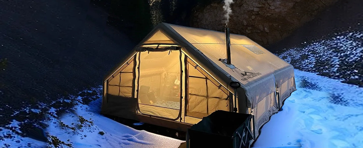 129 Sqft Large inflatable tent with Tarp,8 Person