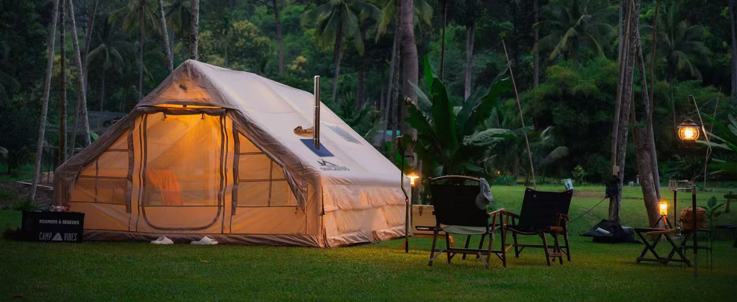 129 Sqft Large inflatable tent with Tarp,8 Person