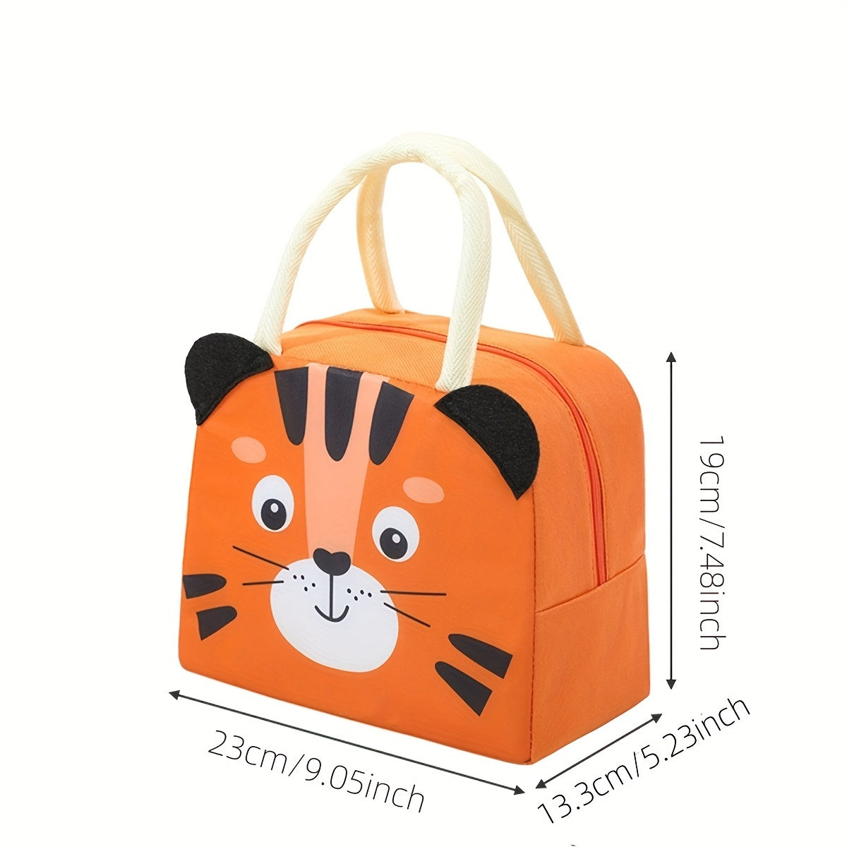 3D Insulated Cute Cartoon Lunch Bag - Perfect For School, Office, And Outdoor Camping