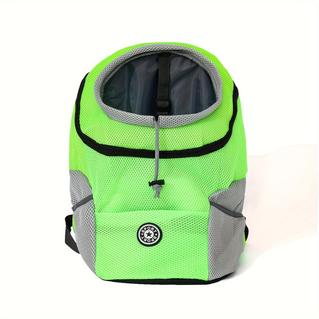 Portable Pet Pal Dog Carrier Backpack - Spacious Nylon Travel Bag with Zipper Closure for Hiking, Camping, and Outdoor Adventures - Comfortable, Ventilated, and Easy to Clean