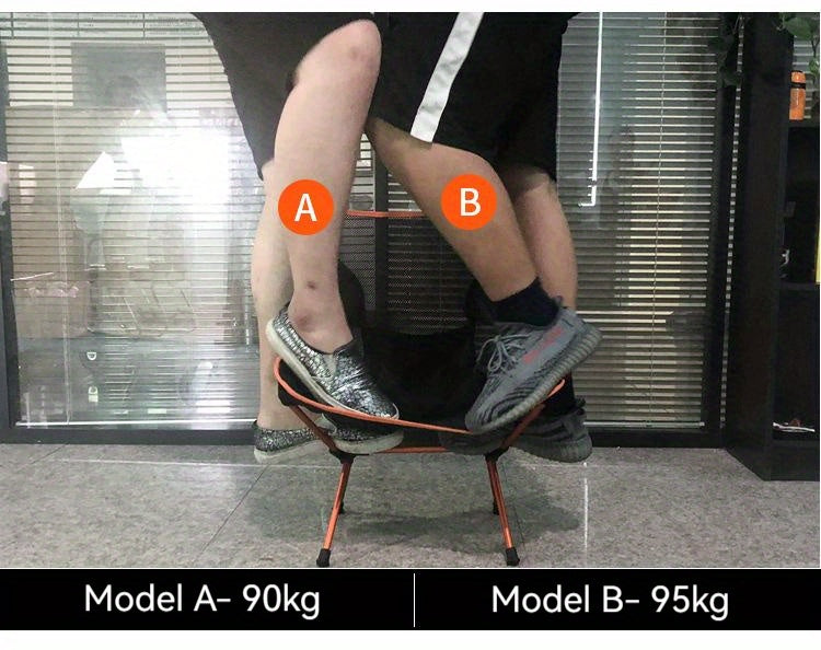 Portable Folding Camping Chair - Lightweight & Compact for Fishing, Hiking, Travel - Comfortable & Durable