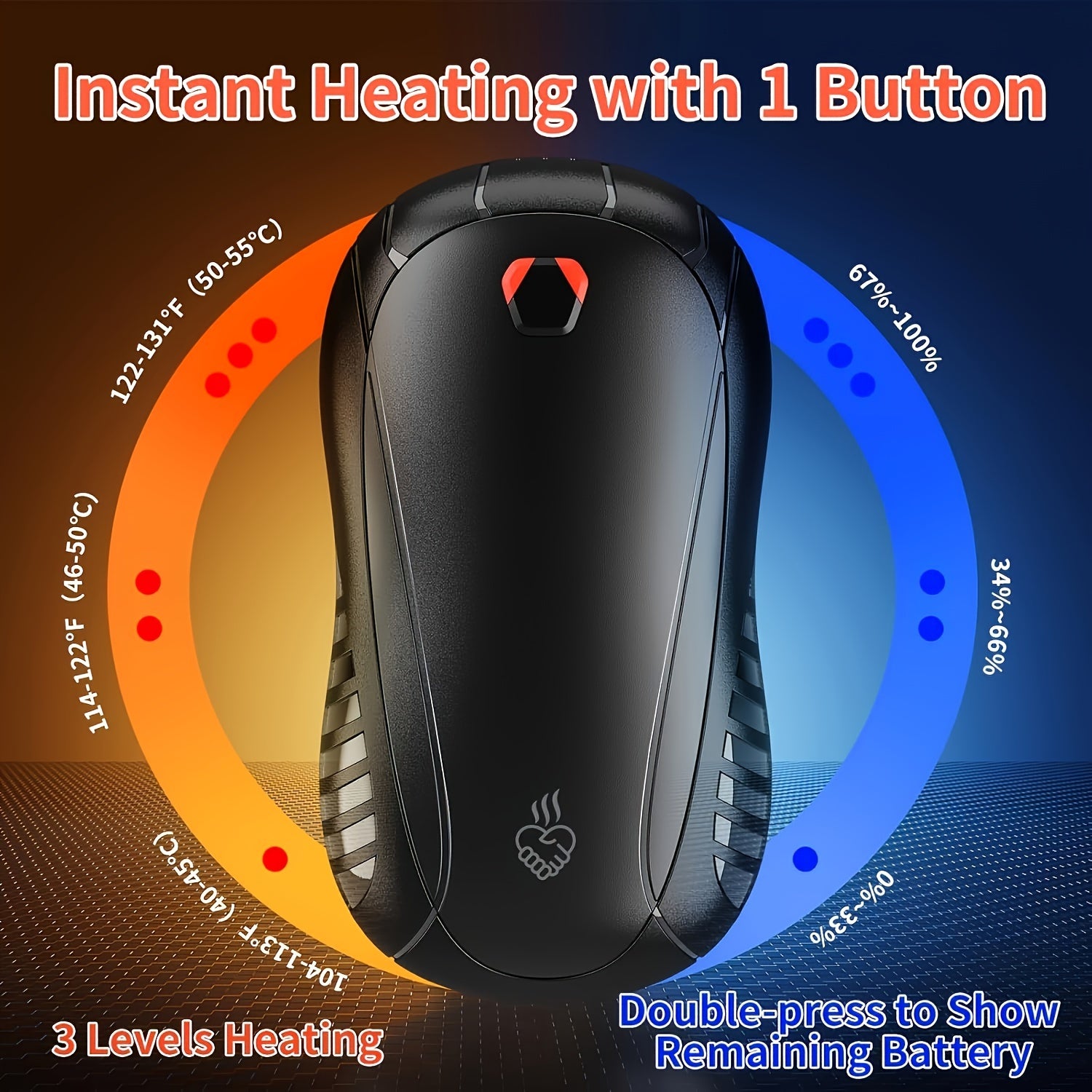 Electric Hand Warmer, Pack Of 2 Portable