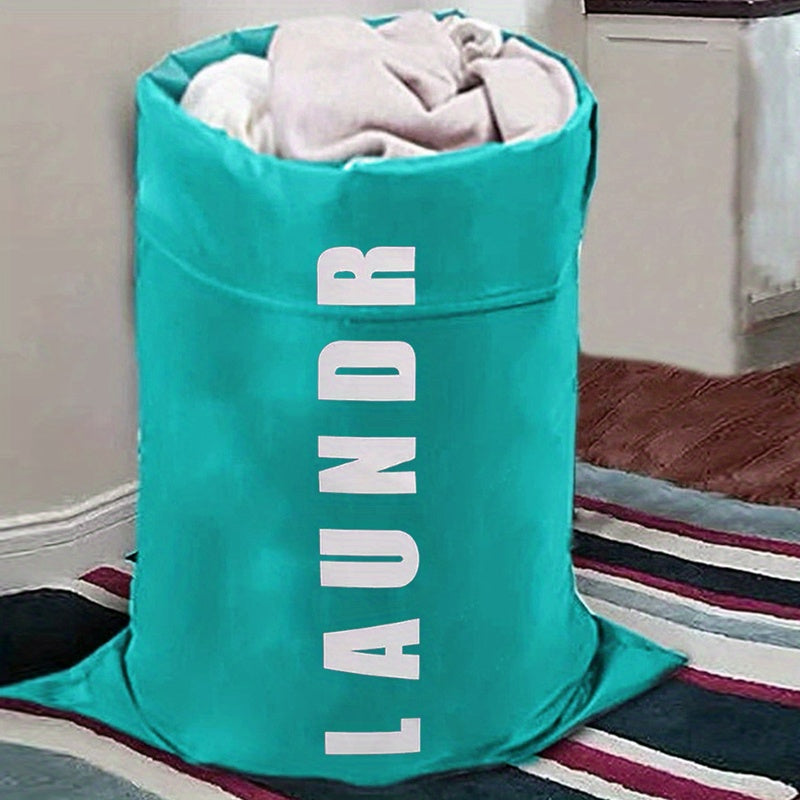 Extra Large Waterproof Drawstring Storage Bag - Durable Polyester Construction, Foldable, Portable, and Spacious Quilt Clothes Packing Solution for Easy Organization and Travel - Ideal for Laundry, Camping, and Storage Needs