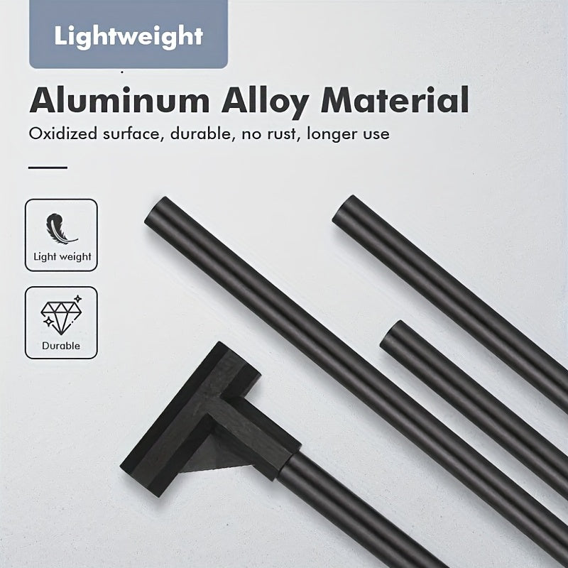 Aluminum Alloy Folding Hanging Rack With Detachable Hook, For Outdoor Camping Travel Picnic Table, Multifunctional Lantern Pole, Hanging Rack