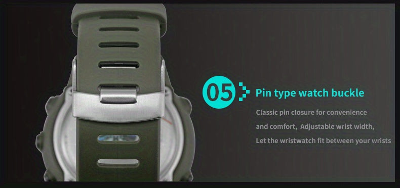 SMAEL Outdoor Explorer Watch - Water Resistant LED Electronic Timepiece with Luminous Display, Alarm, and Digital Wristband - Perfect for Camping, Hiking, Travel, and Adventure Seekers