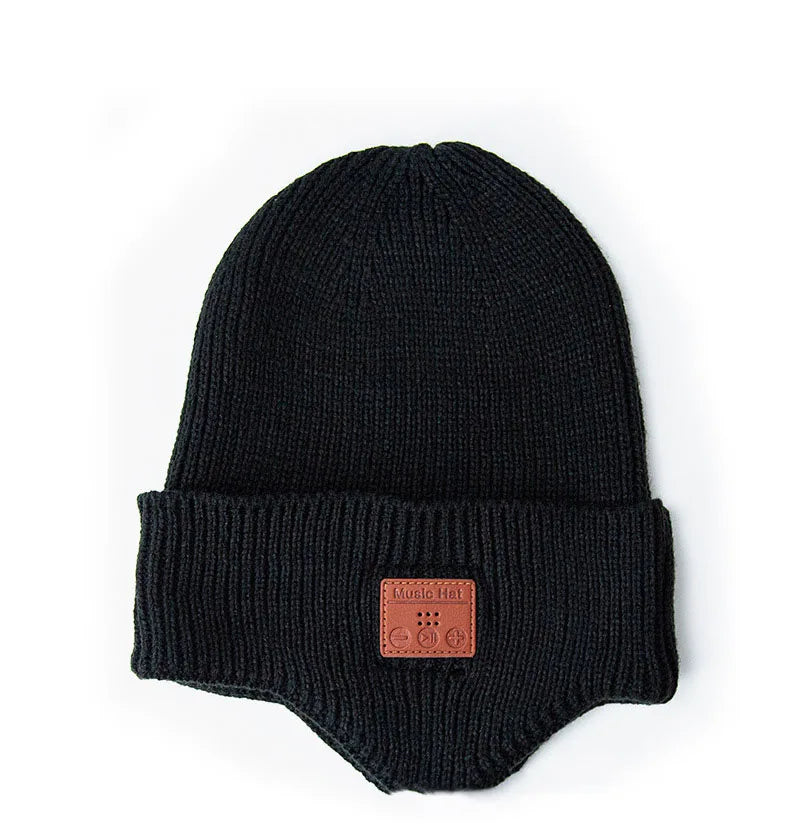 Winter LED Bluetooth Headphones Hat Outdoor Warm Stereo Music Headset Handsfree Call Rechargeable Earphone Washable Cap Gifts