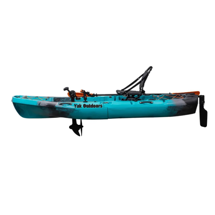 10ft Modular Pedal Fishing Kayak 430lbs Capacity 2-Piece Design for Surfing Motorized Hélice Kajak Canoe Easy to Storage
