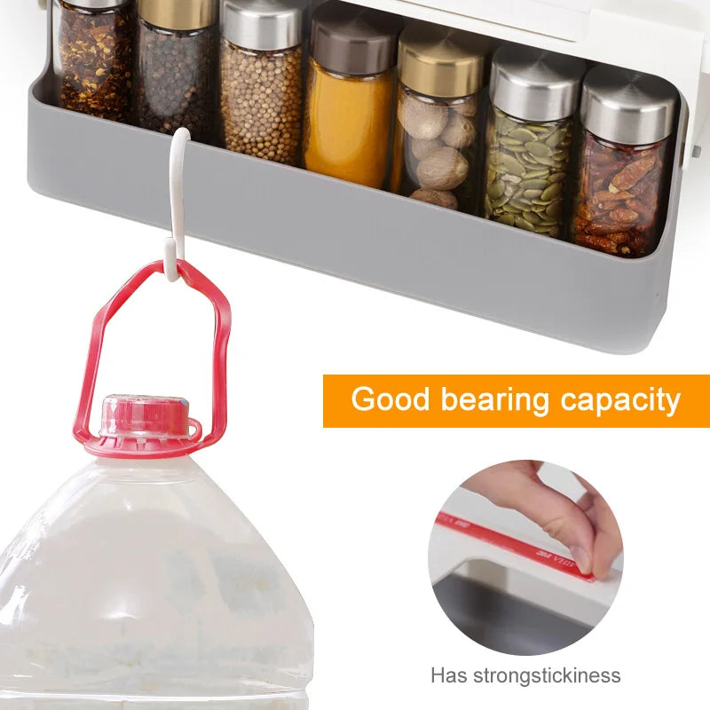 Kitchen Spice Rack Self-adhesive Spice Organizer