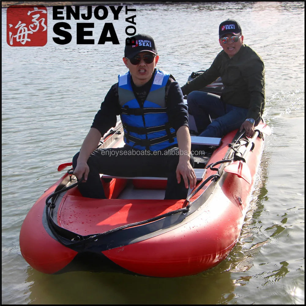 Hot Sale AK-430 Drop Stitch PVC Inflatable Kayak New Design for Fun and Fishing Good Quality Rigid Sport Boat for Divers