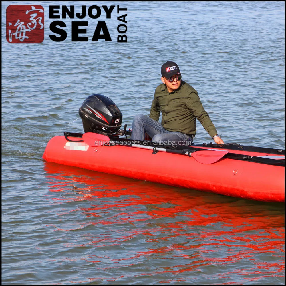 Hot Sale AK-430 Drop Stitch PVC Inflatable Kayak New Design for Fun and Fishing Good Quality Rigid Sport Boat for Divers