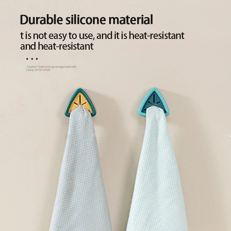 Towel Holder Kitchen Storage Hooks Sucker Wall Washing Cloth Hanger Rack Rag Organizer Bathroom Mounted Hook Support Wholesale