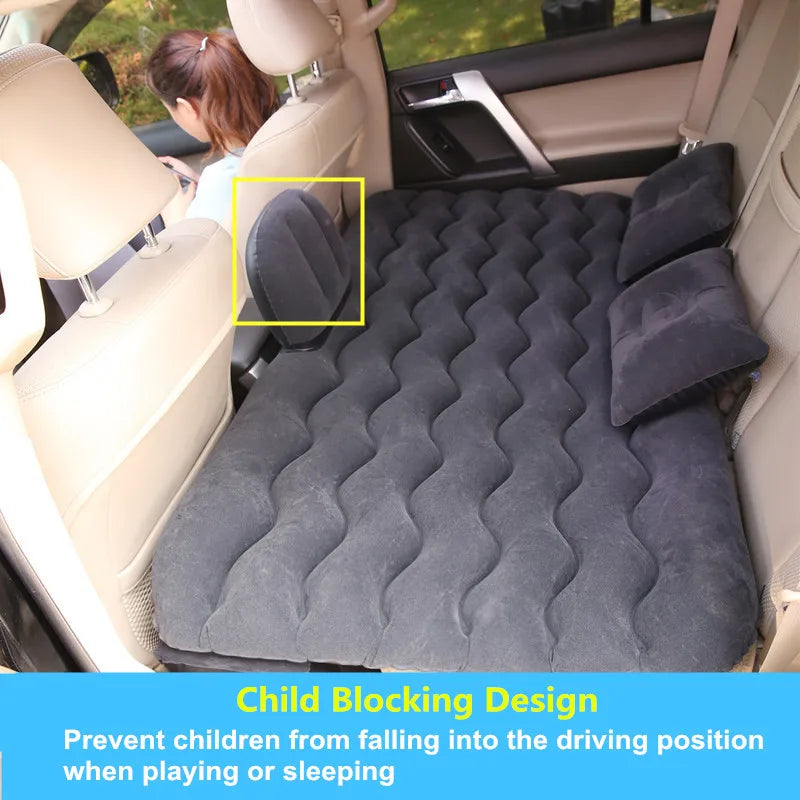 Inflatable Travel Mattress Universal for Back Seat