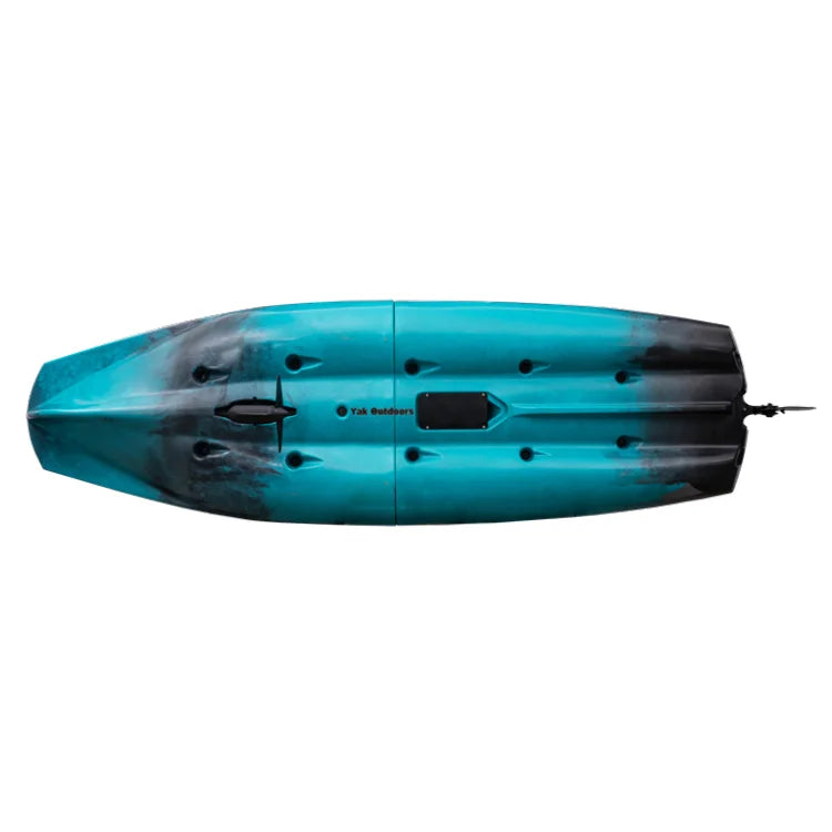 10ft Modular Pedal Fishing Kayak 430lbs Capacity 2-Piece Design for Surfing Motorized Hélice Kajak Canoe Easy to Storage