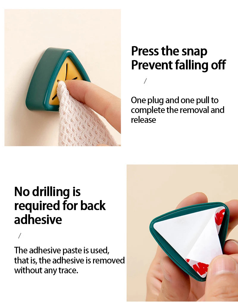 Towel Holder Kitchen Storage Hooks Sucker Wall Washing Cloth Hanger Rack Rag Organizer Bathroom Mounted Hook Support Wholesale