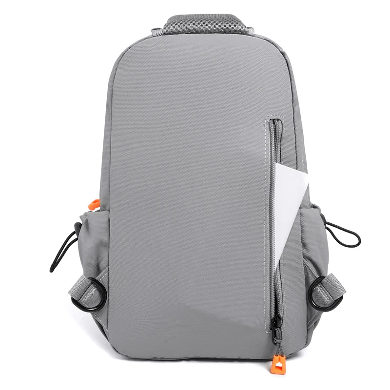 Waterproof Nylon Crossbody Bag - Men's Chest Sling Backpack, Compact Shoulder Messenger Bag, Travel & Outdoor Hiking Pack