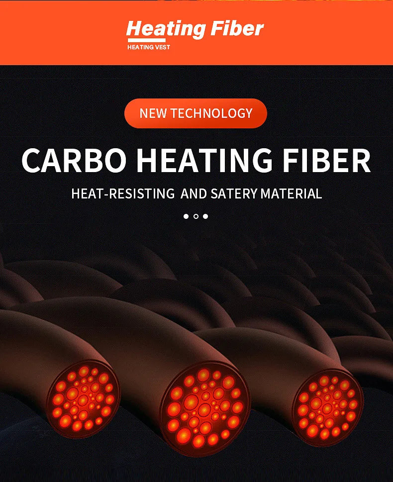 21 Heated Vest Zones Electric Heated Jackets Men Women Sportswear Heated Coat Graphene Heat Coat USB Heating Jacket For Camping