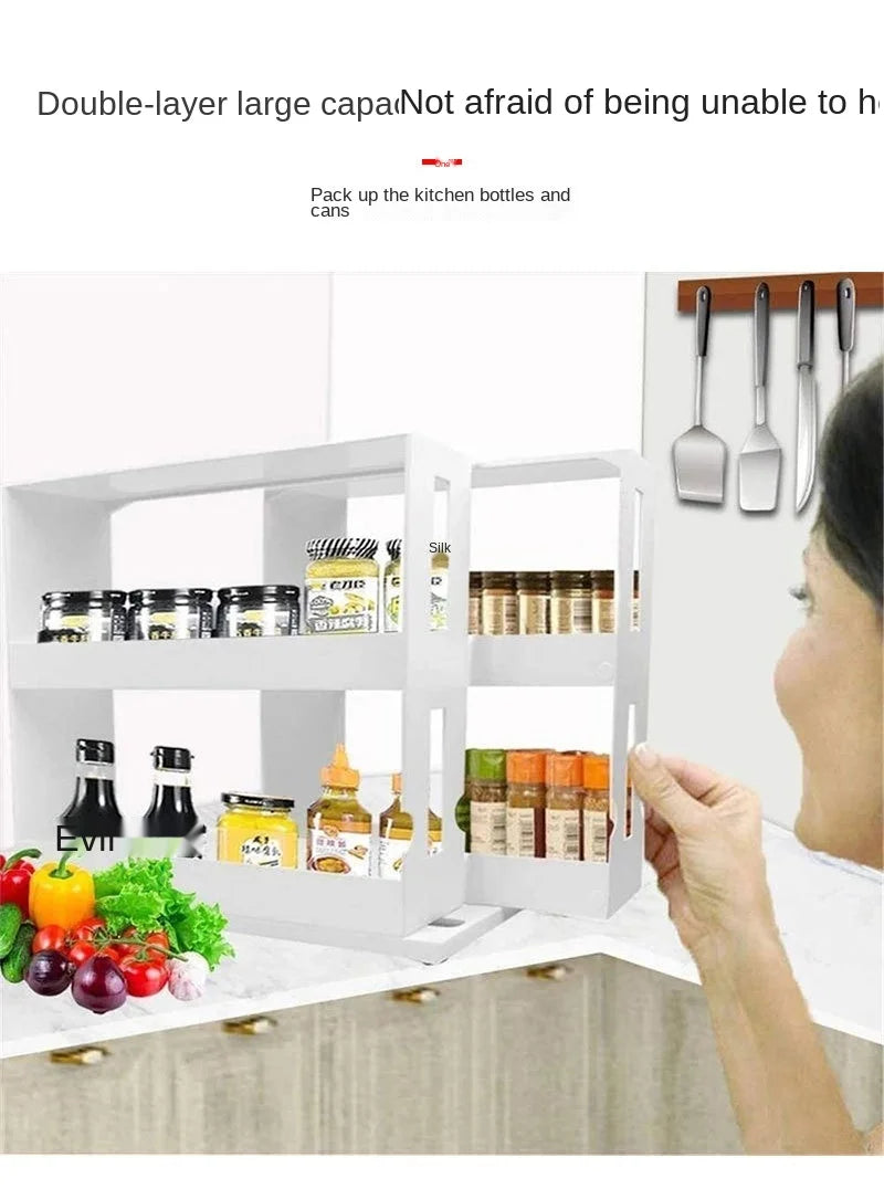 Rotating Spice Storage Shelf
