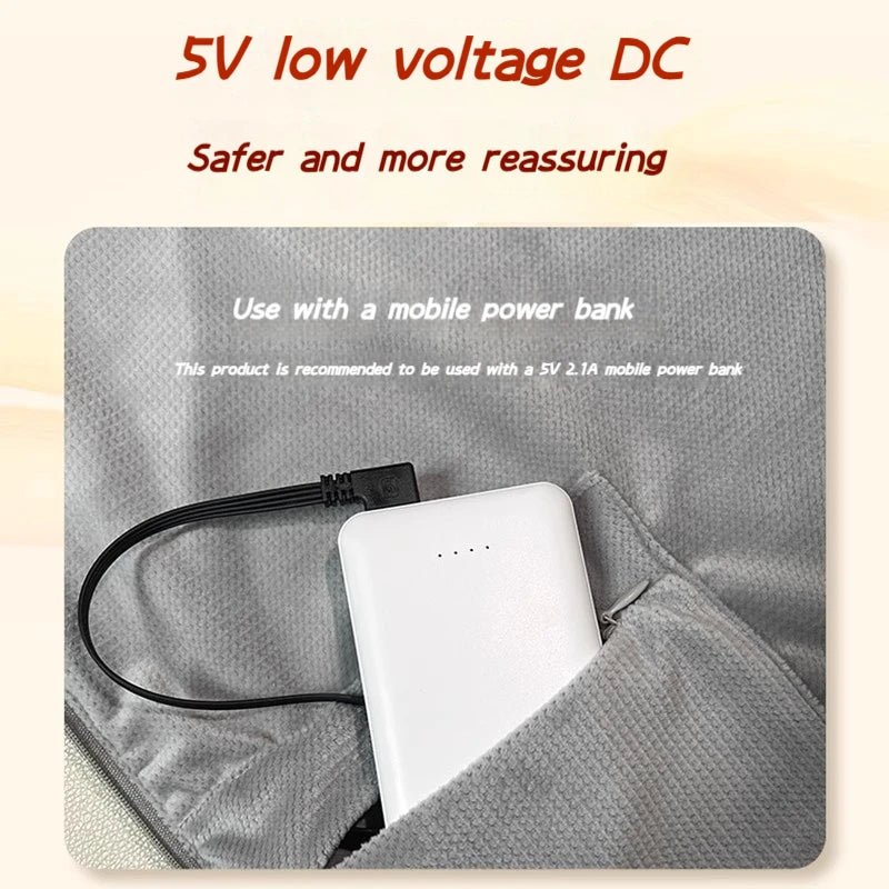 Portable and washable USB Heating Blanket