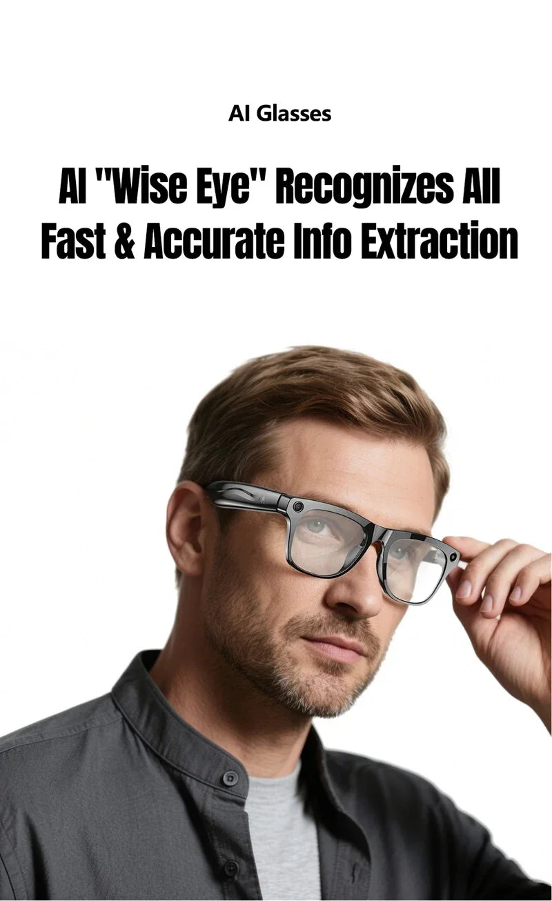 VIVO 8K HD AI Smart Glasses Chat 260Mah Battery Voice Assistant Control GPT 100MP Camera Bluetooth Call Smart Glasses 2025