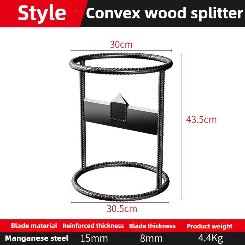 Manual Wood Splitter Logging Equipment Firewood Divider Metal Wood Chopping Machine Cutting Tool Wooden Split Garden Accessories