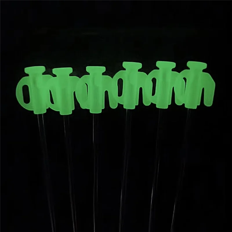 10 Pcs Tent Pegs Set Florescent Metal Stakes
