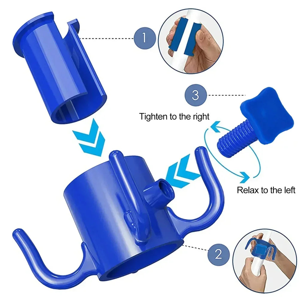 Hanging Hook, 4-prongs for poles