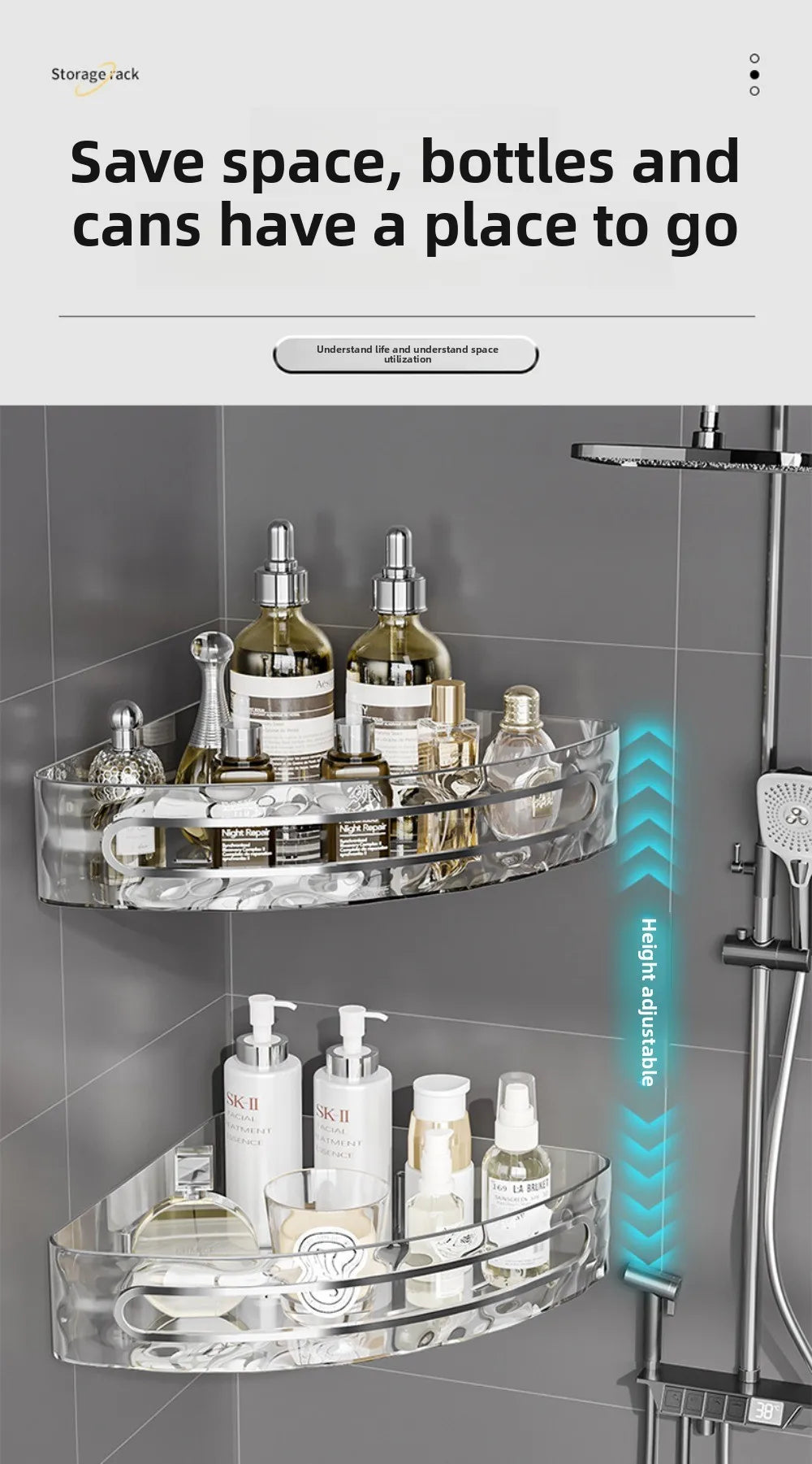 Bathroom Shelves Storage Organizer