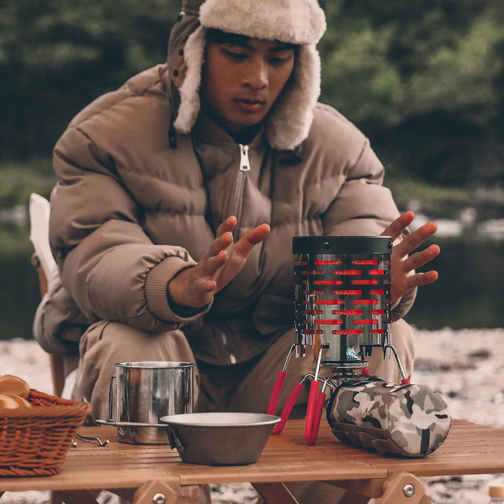 Camping Heating Cover Folding Outdoor Heaters Cover For Backpacking