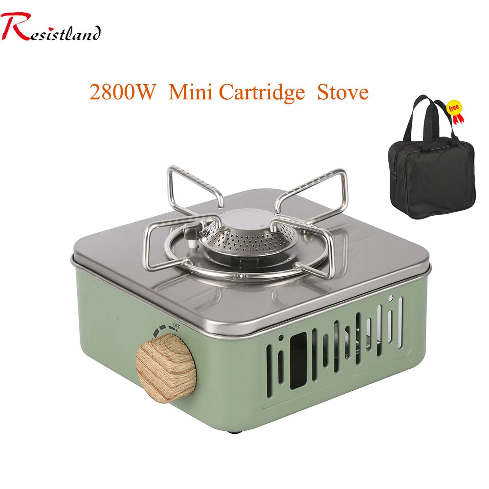 Camping Gas Stove 2800W High Firepower Portable Cassette Furnace Outdoor Gas Burner Picnic Camp