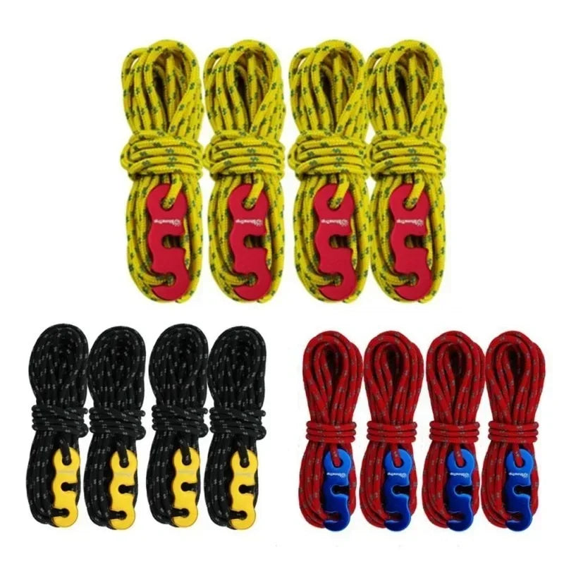 4 Outdoor Tent Ropes, Reflective Ropes