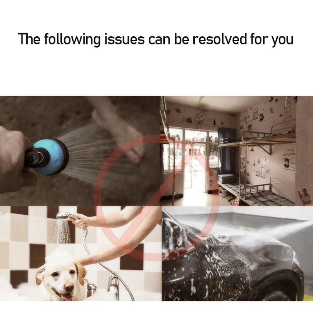 Camping Shower Handheld Electric Shower Battery Powered Compact Handheld Rechargeable Outdoor Camping Set