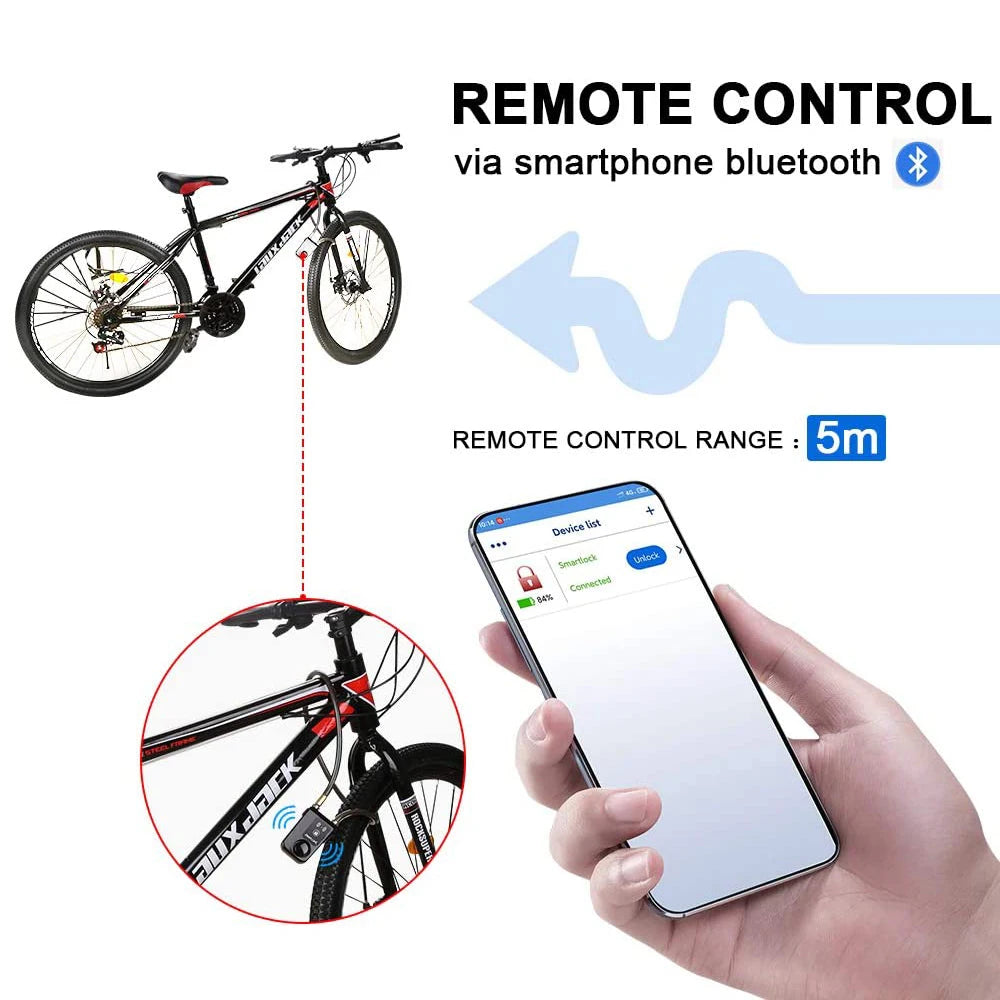 Anti-theft Alarm Lock Bluetooth Smart APP