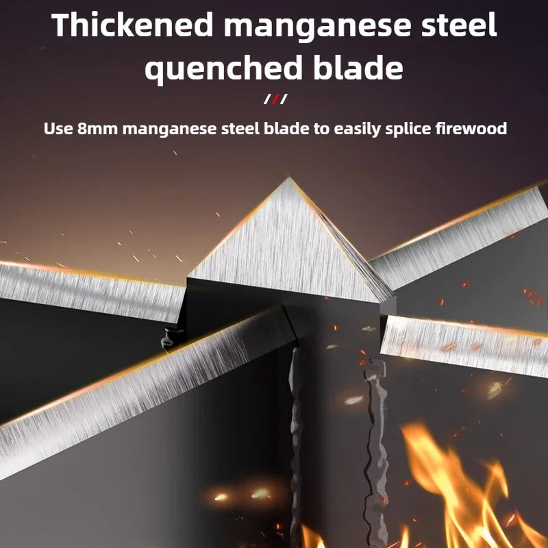 Manual Wood Splitter Logging Equipment Firewood Divider Metal Wood Chopping Machine Cutting Tool Wooden Split Garden Accessories