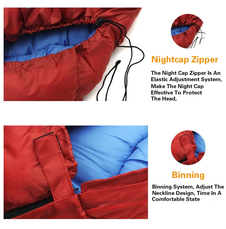Thicken Winter Cold Weather Waterproof Sleeping Bag  -8℃