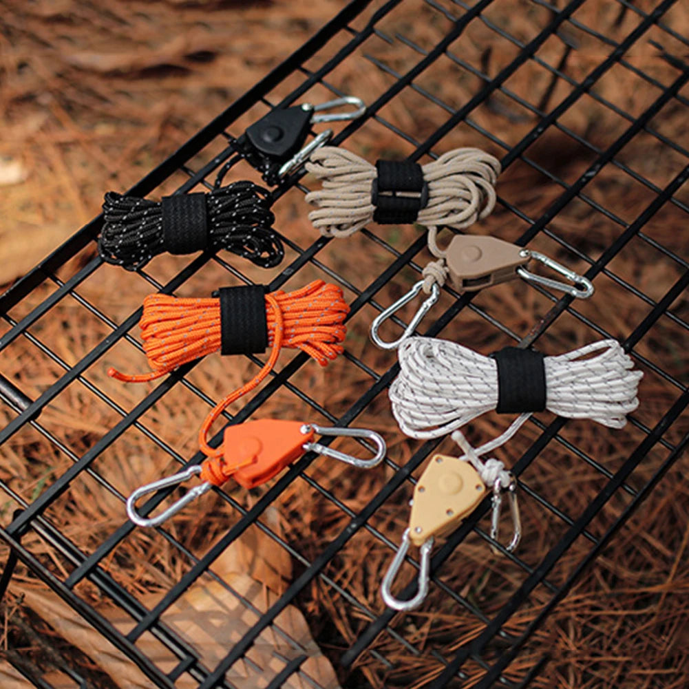 Tent Fastener Fixed Buckle Pulley Rope
