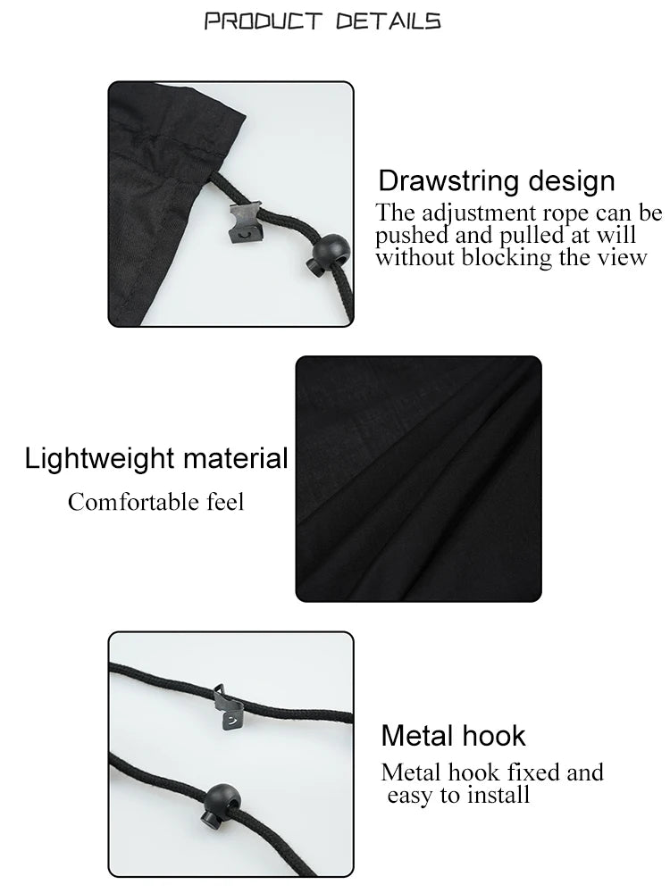 Universal Car Privacy Curtains Removable Divider Curtain for Front and Rear Seats