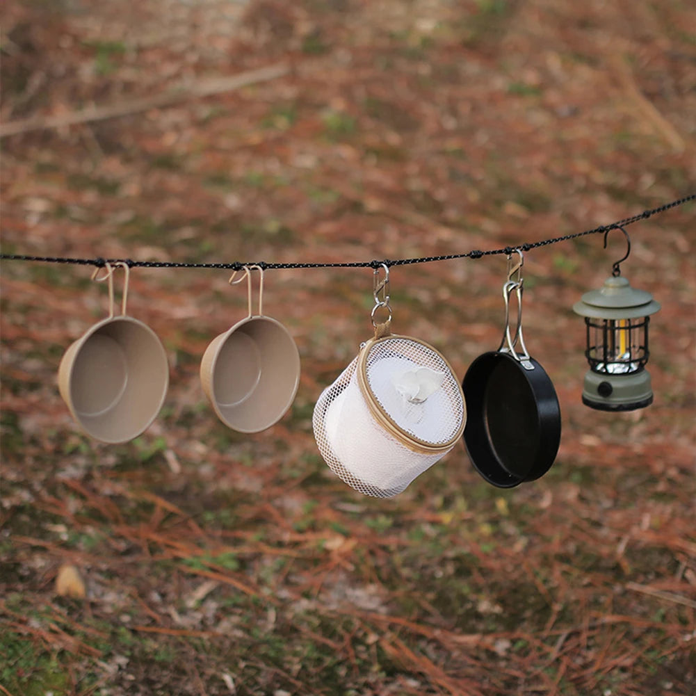 3 M Camping Stretch Clothesline With 12 Clips