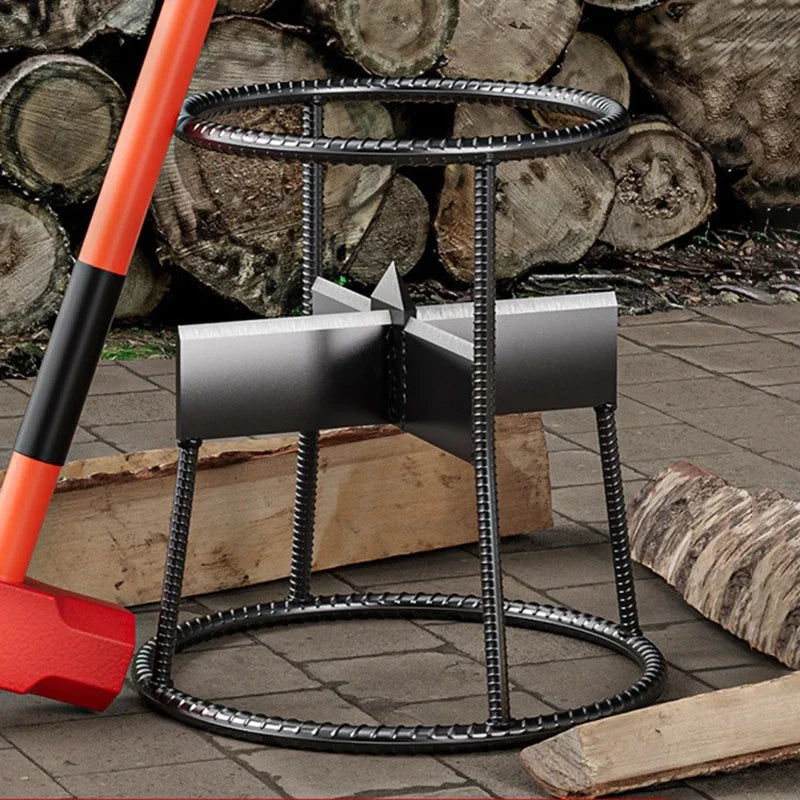 Manual Wood Splitter Logging Equipment Firewood Divider Metal Wood Chopping Machine Cutting Tool Wooden Split Garden Accessories