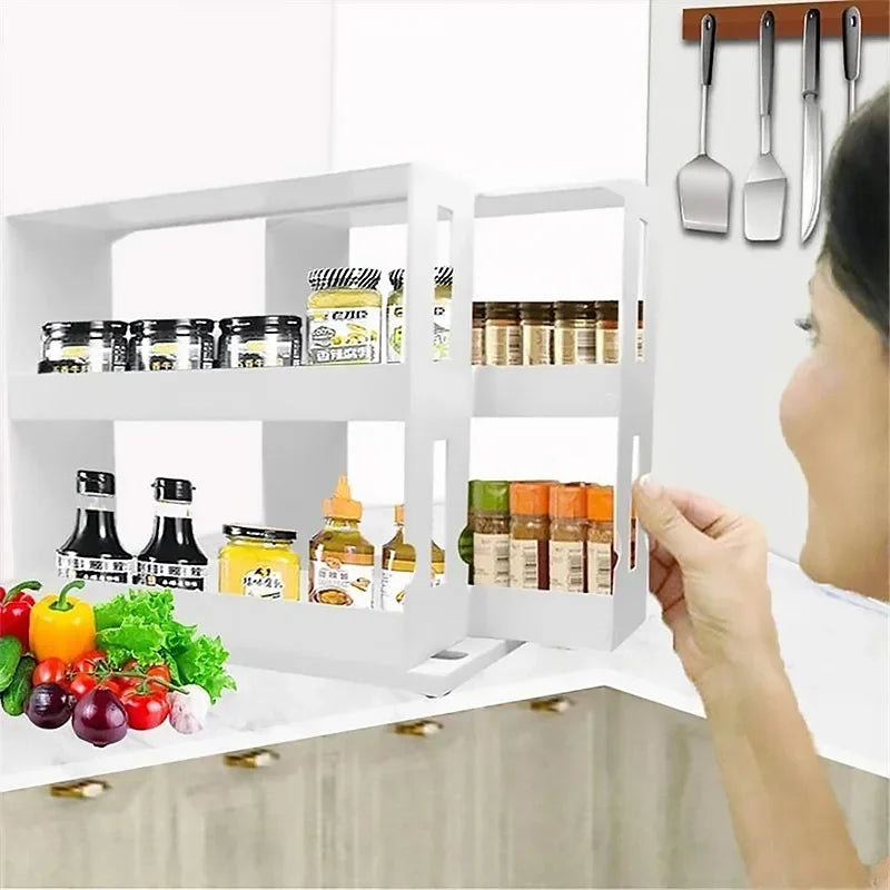 Rotating Spice Storage Shelf