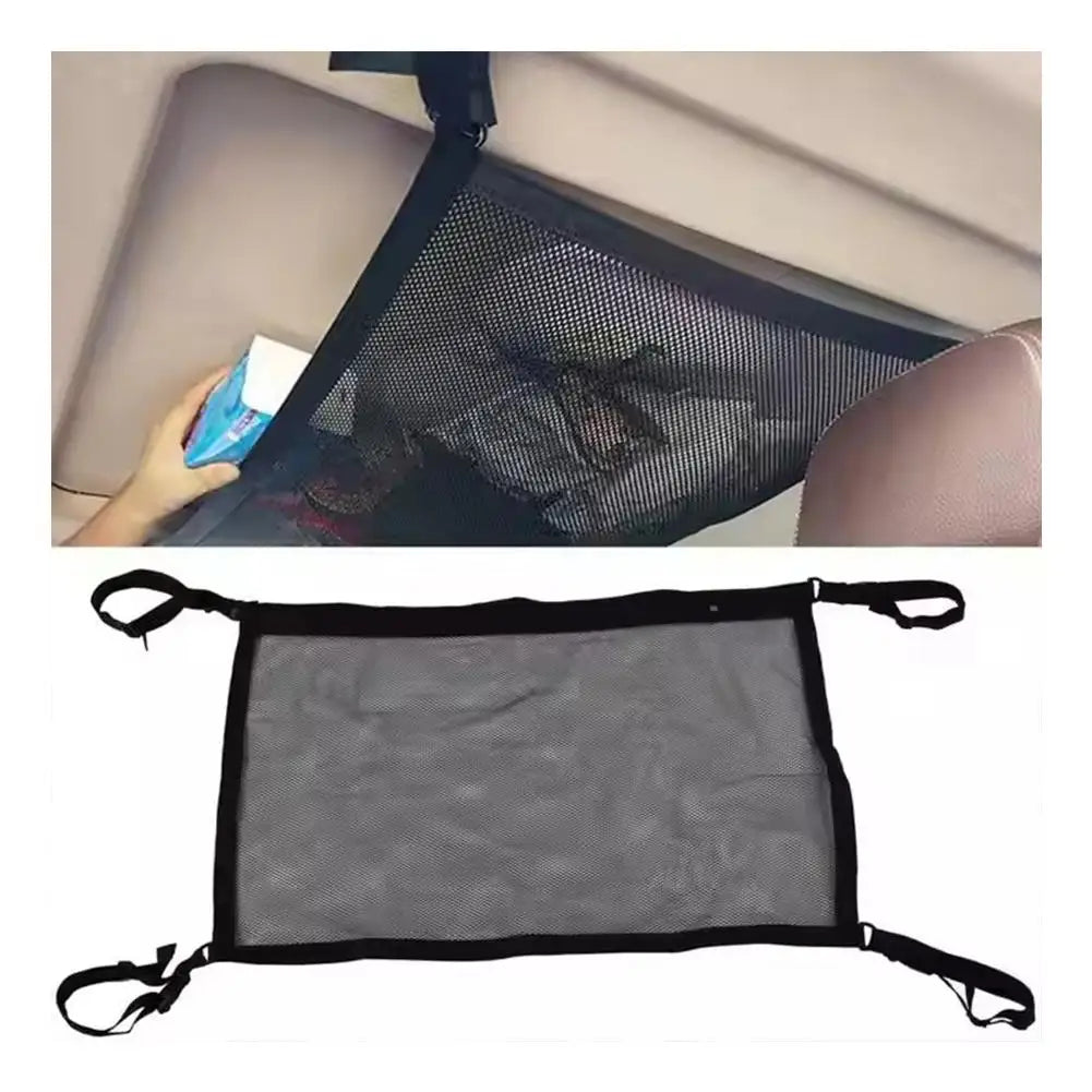 Car Roof Storage Bag Storage Net With Strong Hooks And Elastic Rope