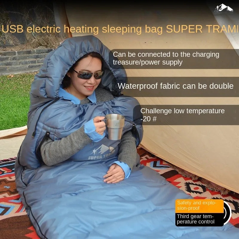 Thick Sleeping Bag Usb Heating