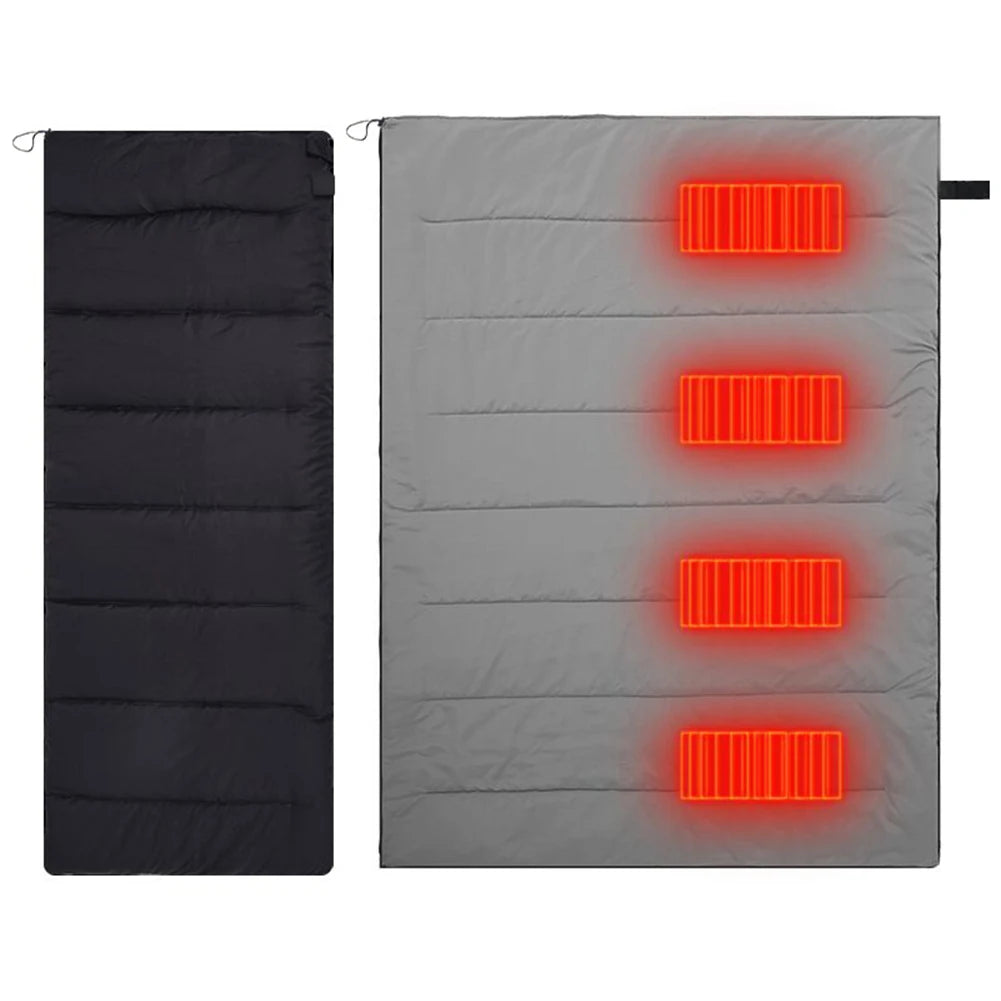 USB Heated Winter Camping Sleeping Bag