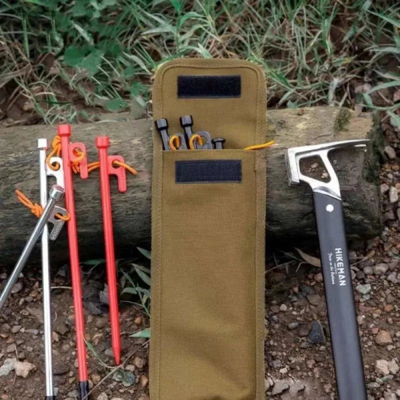 Camping Tent Peg Storage Kit – Waterproof Organizer Pouch for Tents & Canopy Accessories